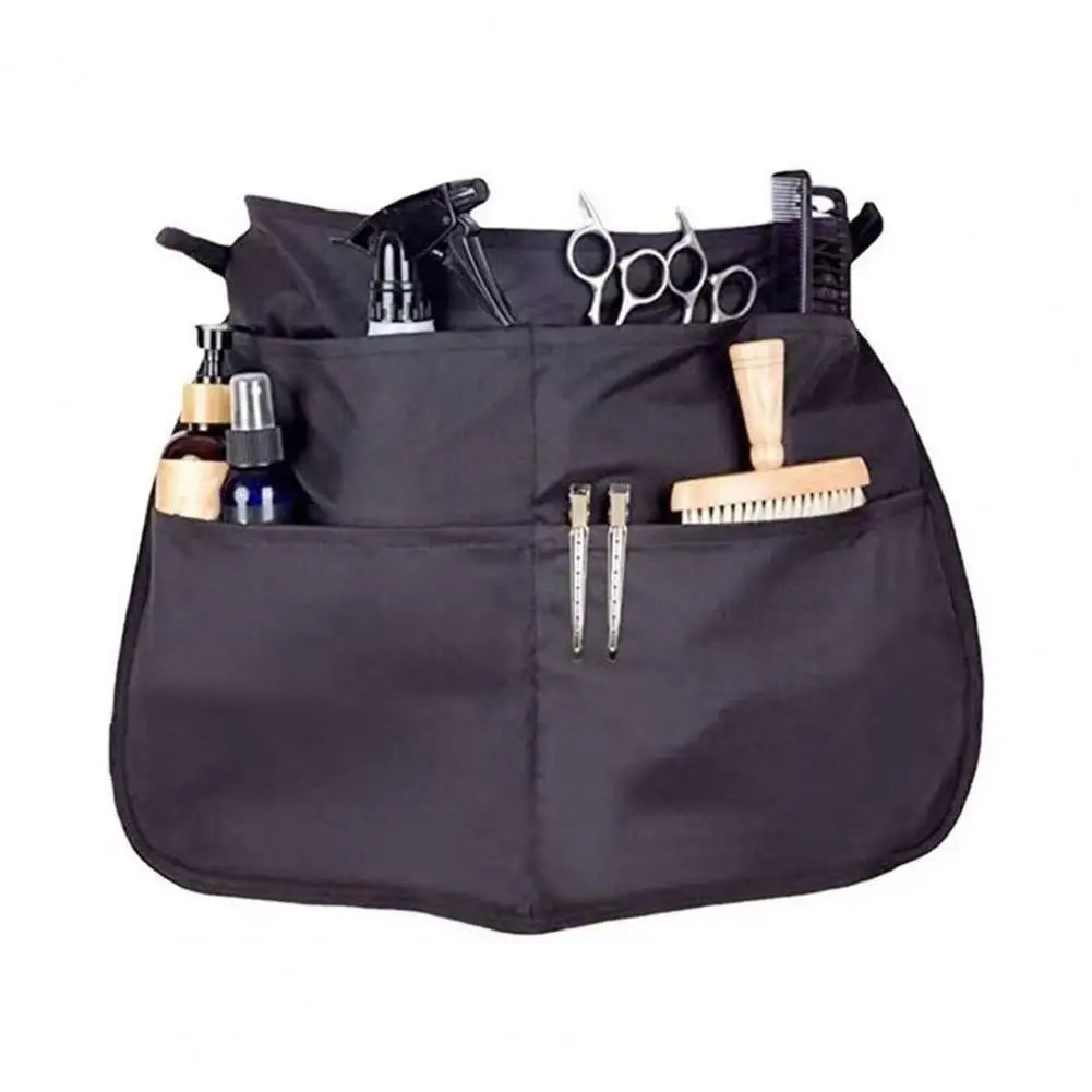56*40cm Hair Stylist Half Apron With 5 Pockets Adjustable Belt Waterproof Professional Barbers Hairdresser Tools Storage Apron