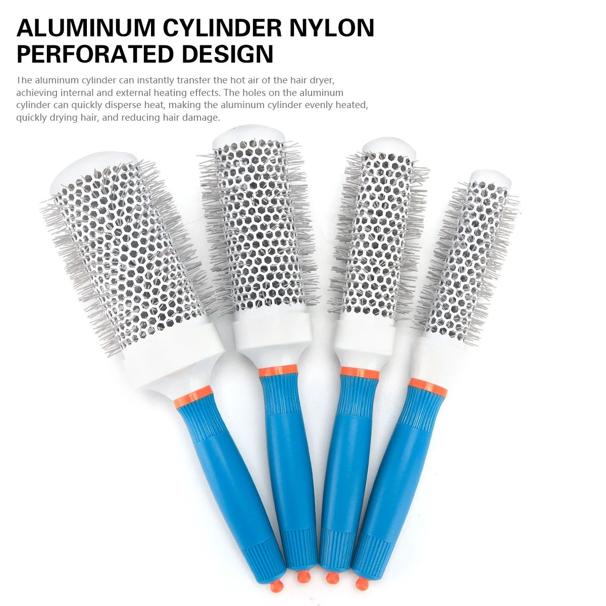 Professional Salon Hair Styling Hairbrush Hairdressing Dual Use Hairdressing Combs Comb Round Curly Hair Rollers Tools