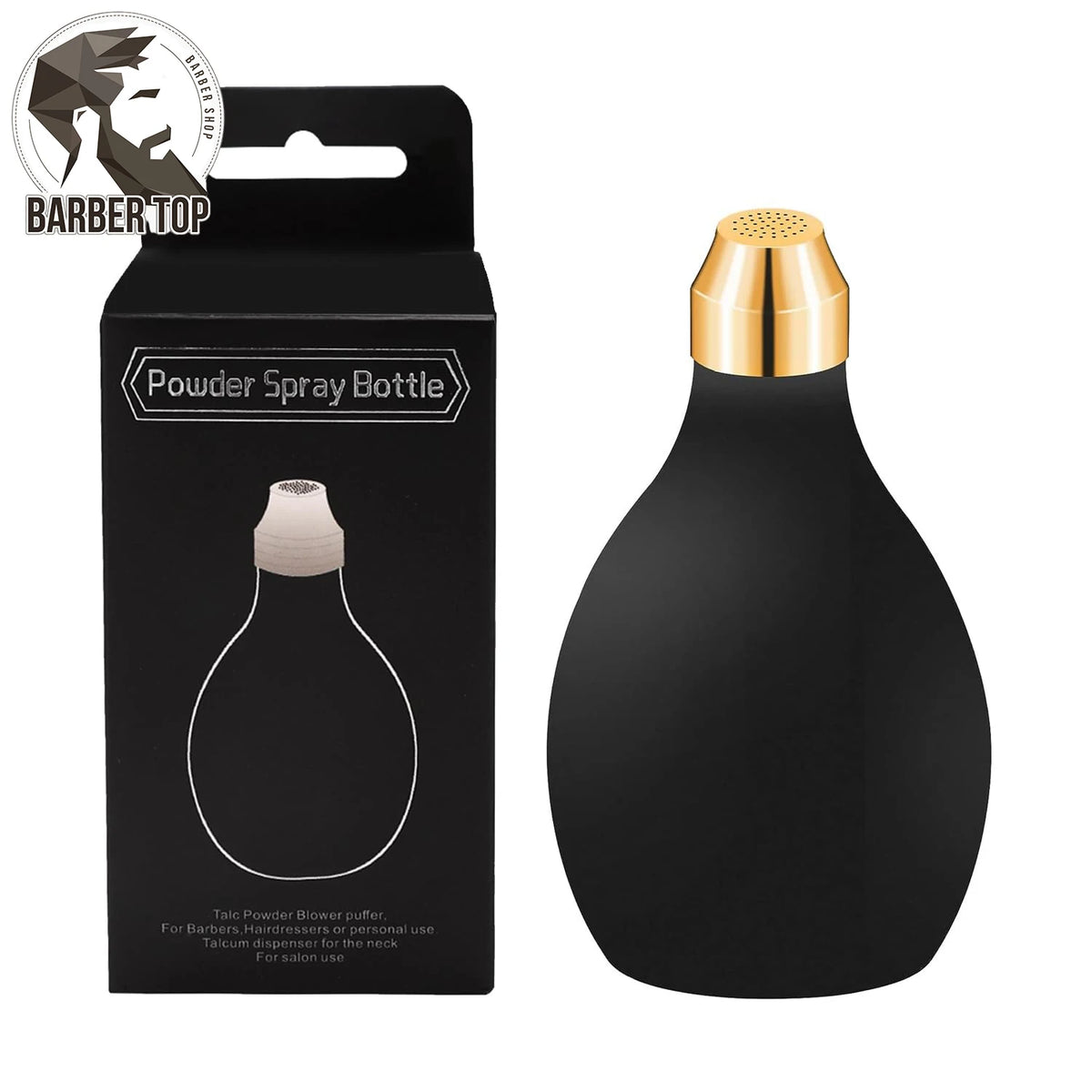 Powder Spray Bottle Barber Powder Hair Fibers Spray Applicator Refillable Spray Pump Dispenser Rubber Container Salon Supplies