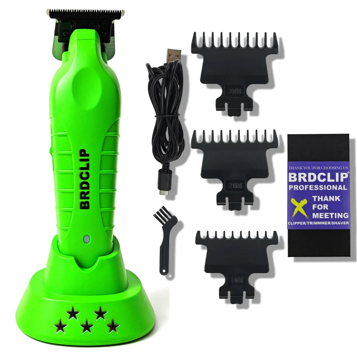 BRDCLIP BL1T Professional Carving Gradient Hair Trimmer Barber Finish Electric Clipper with Charger Stand Hair Cutting Machine