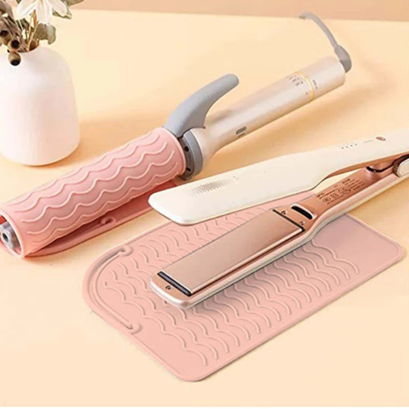 Hair Tools Curling Iron Heat Insulation Sleeve Flat Hair Straightener Silicone Insulation Pad Hair Salon Electric Splint Anti-sl