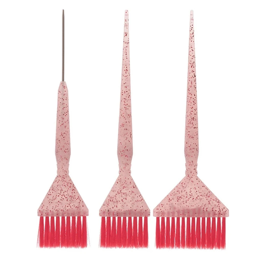 Professional Hair Dye Brush Coloring Crystal Applicator Brush Easy Clean Salon Barber Hairdressing DIY Haircut Accessories