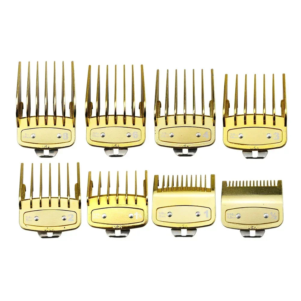 8/10PC Professional Universal Hair Clipper Limit Guide Comb For Wahl Trimmer Cutting Guide Comb Haircut Tools Barber Accessories