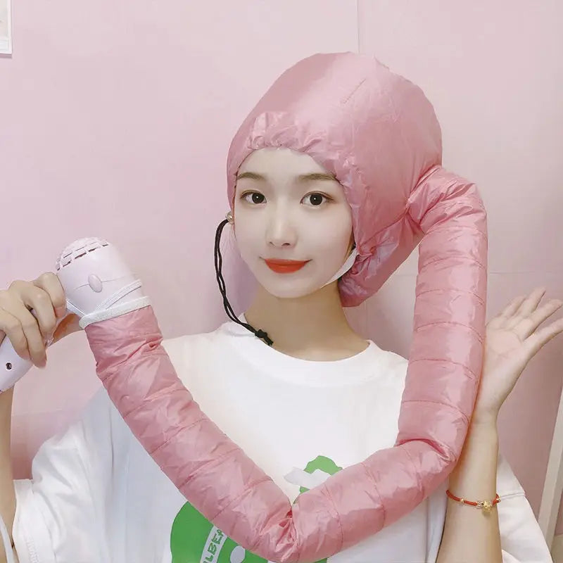 Portable Soft Hair Drying Cap for Women, Bonnet Hood Hat, Blow Dryer, Hairdressing Salon Supply, Adjustable Accessory