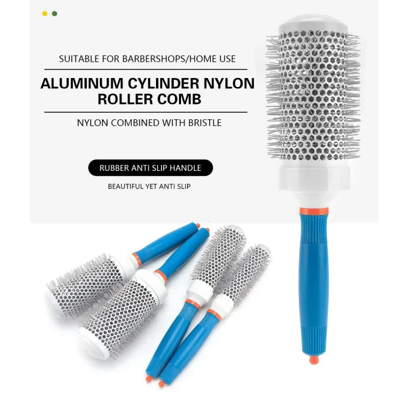 Professional Salon Hair Styling Hairbrush Hairdressing Dual Use Hairdressing Combs Comb Round Curly Hair Rollers Tools
