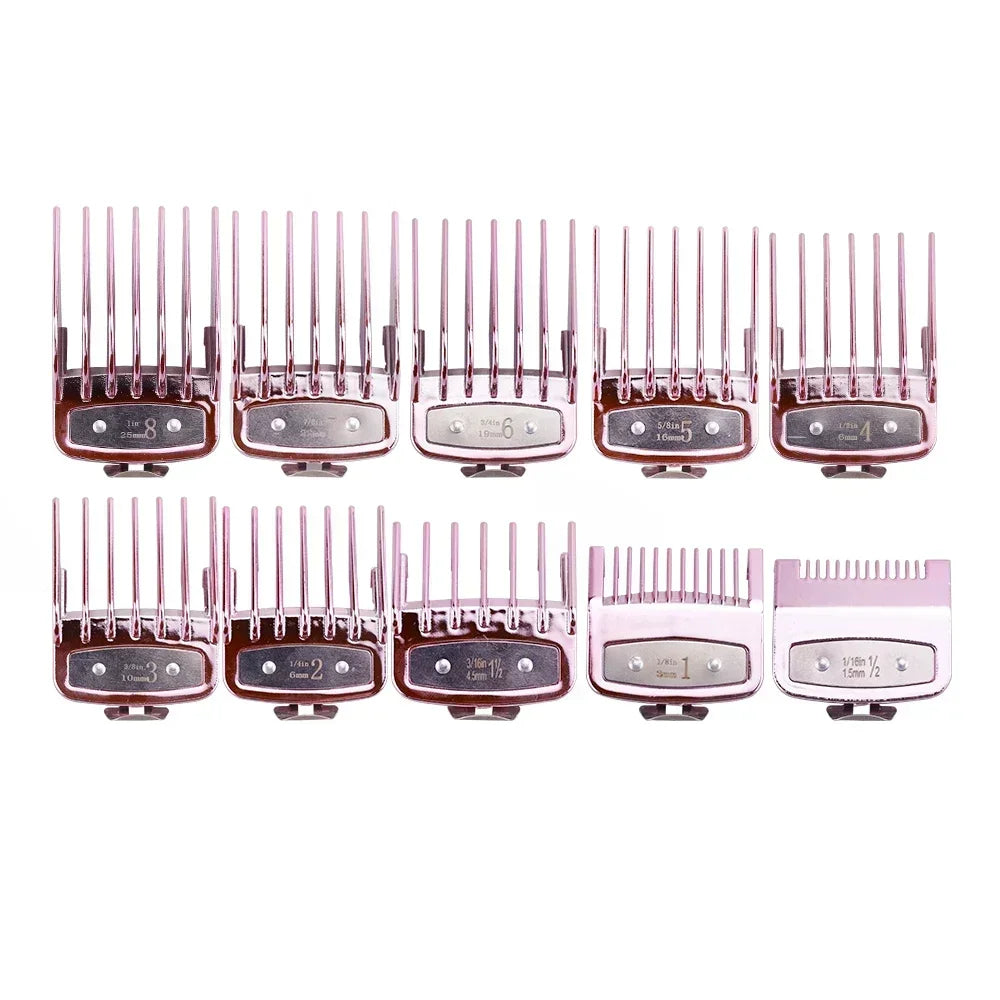 8/10PC Professional Universal Hair Clipper Limit Guide Comb For Wahl Trimmer Cutting Guide Comb Haircut Tools Barber Accessories