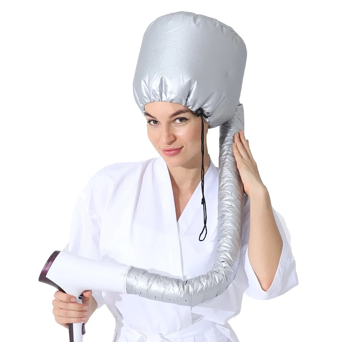 1PC Portable Soft Hair Drying Cap Bonnet Hood Hat Womens Blow Dryer Hairdressing Salon Supply Adjustable Accessory