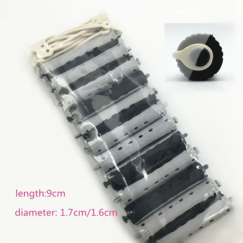 12pcs Hair Perm Rods Heatless Hair Curling Rollers Perming Rods Curlers Cold Wave Rods Flexible For Women Long Short Hair