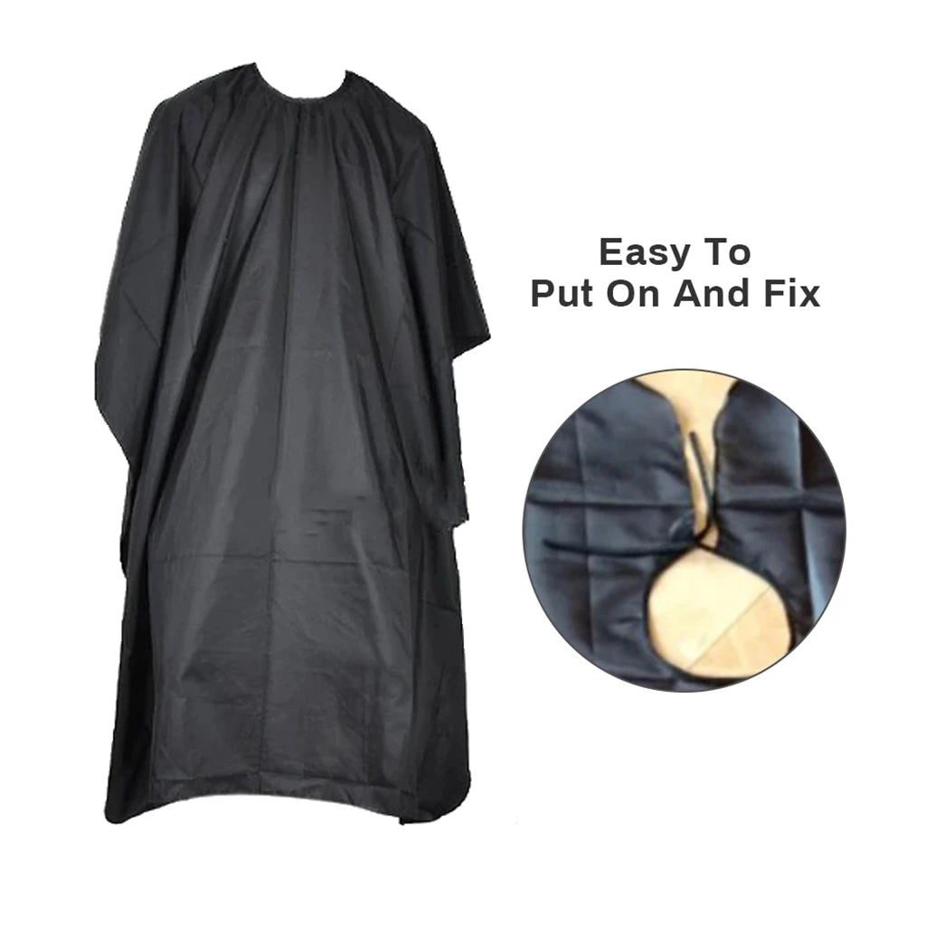 Black White Hair Cutting Cloth Pro Salon Hairdressing Cape Gown Barber Silicone Neck Hairdresser Apron Haircut Capes Wholesale