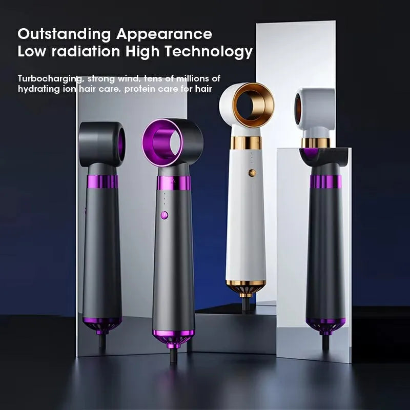 Hair Dryer 5in1 Multifunctional Hair Straightener Negative Ion Hair Care Curler Blow Dryer Styling Set Strong Wind