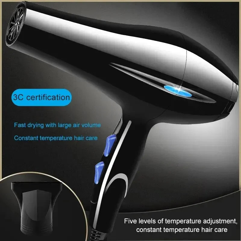 Hair Dryer Professional 2200W Gear Strong Power Blow Hair Dryer For Hairdressing Barber Salon Tool Hair Dryer Fan 2025 NEW