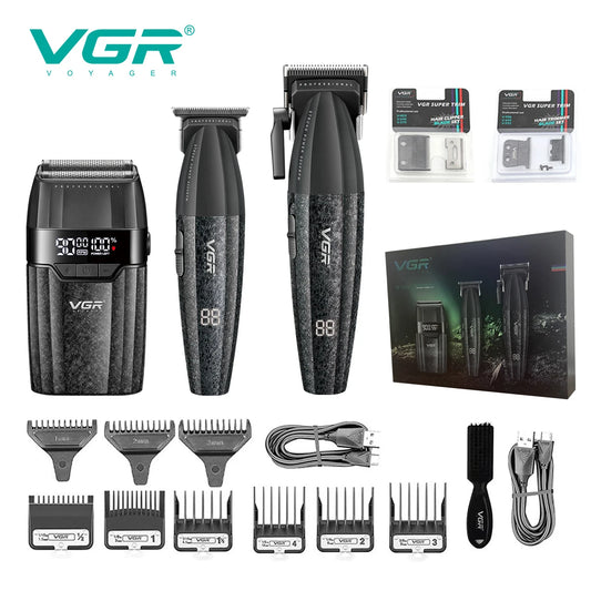 VGR Hair Trimmers Professional Clippers 9000 RPM Hair Clipper Electric Haircut Machine Rechargeable Hair Trimmer for Men V-640