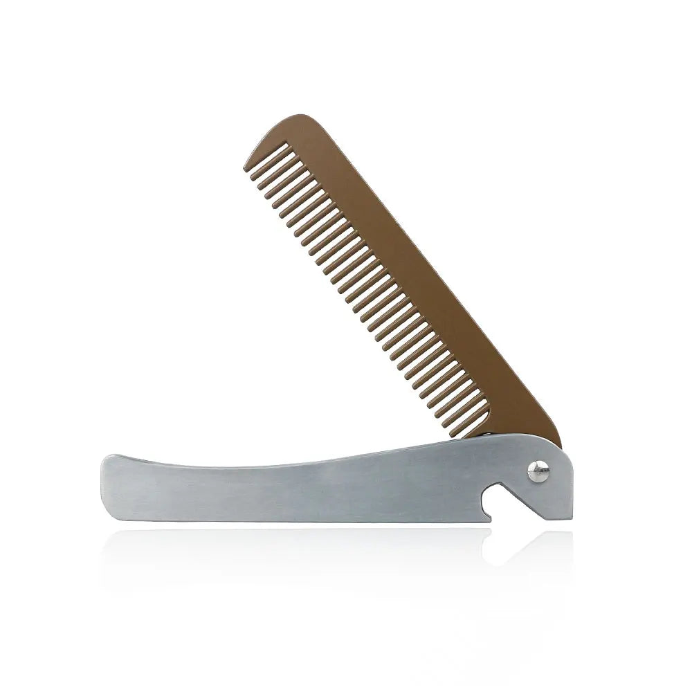 Professional Barber Men Shaving Brush Comb Kits Wood Soft Boar Bristle Beard Brush Mustache Comb Kit With Gift Bag Hair Comb Set