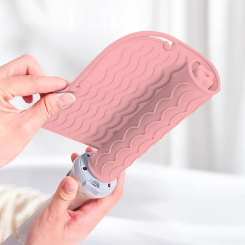 Hair Tools Curling Iron Heat Insulation Sleeve Flat Hair Straightener Silicone Insulation Pad Hair Salon Electric Splint Anti-sl