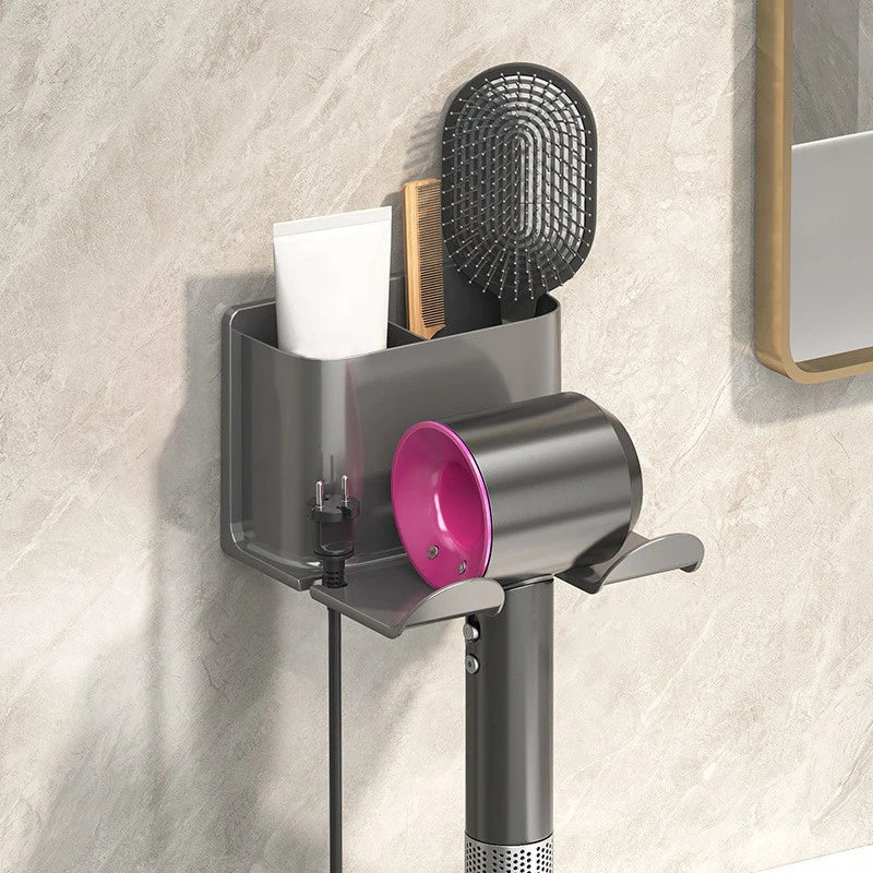 New Hair Dryer Holder Hair Straightener Stand Nail Free Shelves For Wall Storage Rack Shelf