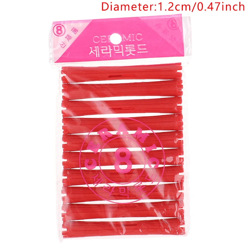 1Set 11 Sizes Hair Perm Rods Kit Cold Permanent Bar Plastic Curlers Home Use Hair Rollers Hairdressing DIY Tools Hair Style Tool