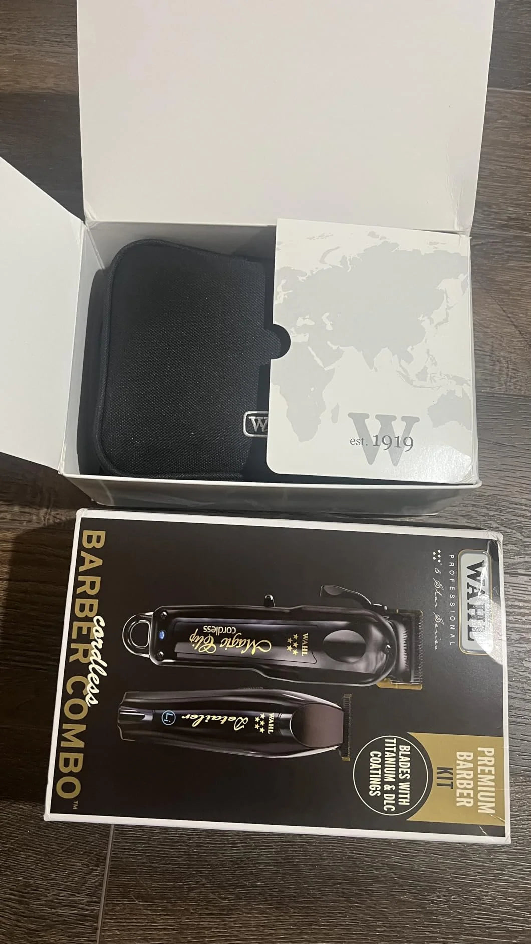 Original  Wahl Hair Clipper for Barbers, 5-Star Series, Cordless Hair Clipper, Magic Clip  & Detaliers & Vanish