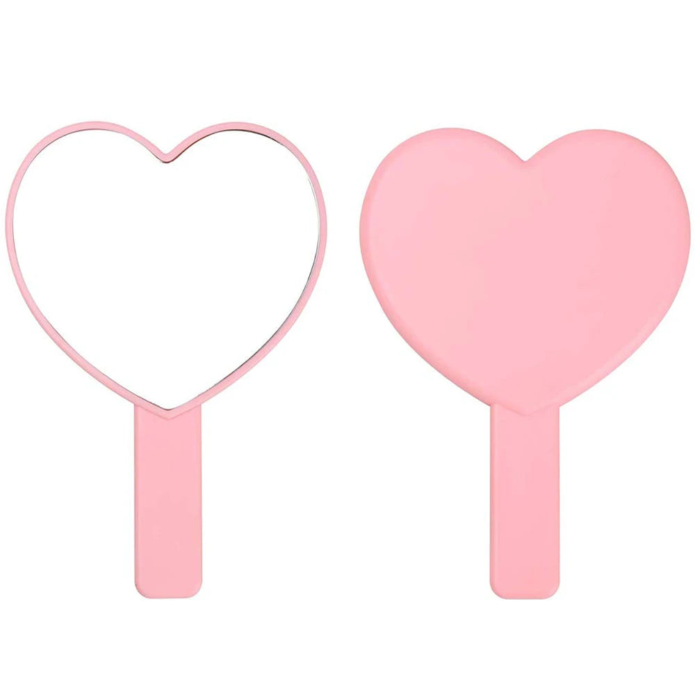 1Pcs Plastic Handle Handheld Makeup Vanity Mirror Portable Square Eyelash Extension Mirror Women Cosmetic Beauty Salon Supplies