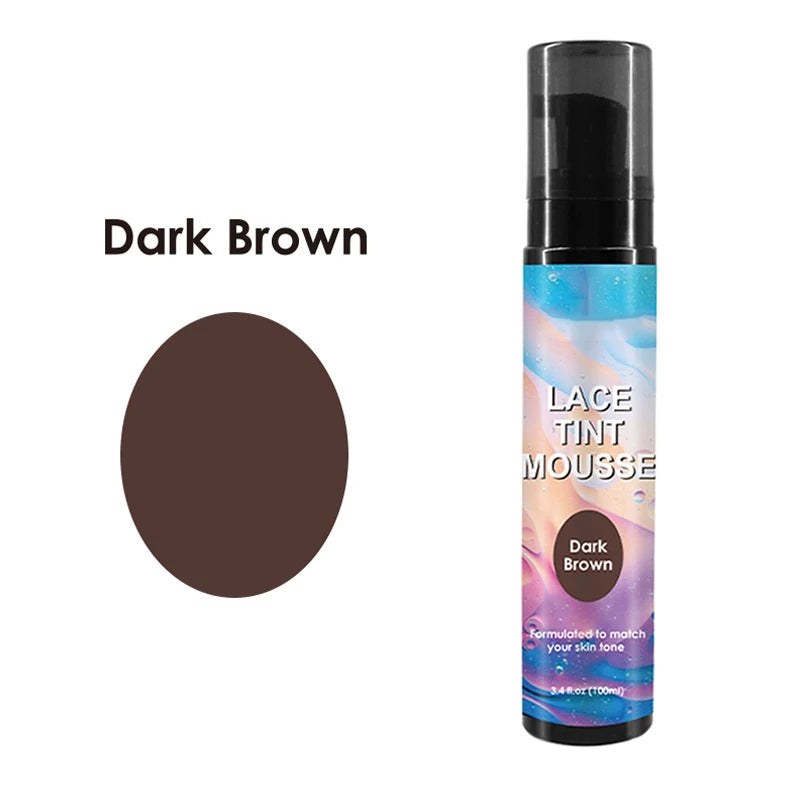 Lace Tint Mousse For Wigs Melt Tinted Wig Melting Mousse For Lace Wigs Quick Drying Lace Wig Tint Spray For Melting Baby Hairs