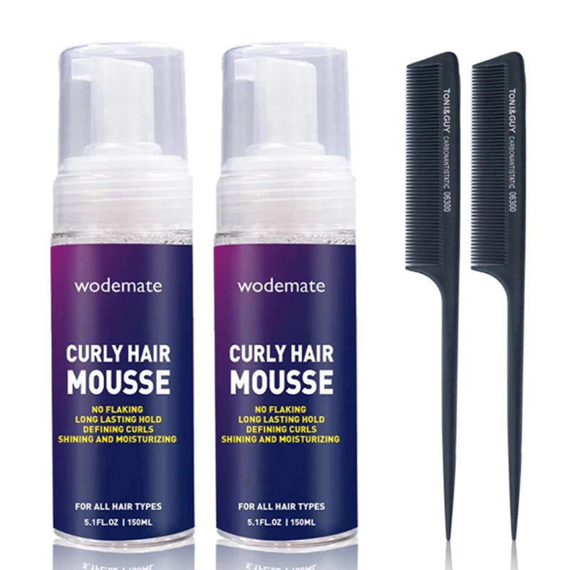 Hair Foam Mousse for Styling Curly Hair Mousse Strong Hold Hair Mousse for Wigs Curl Boost Curly Hair Products Private Label