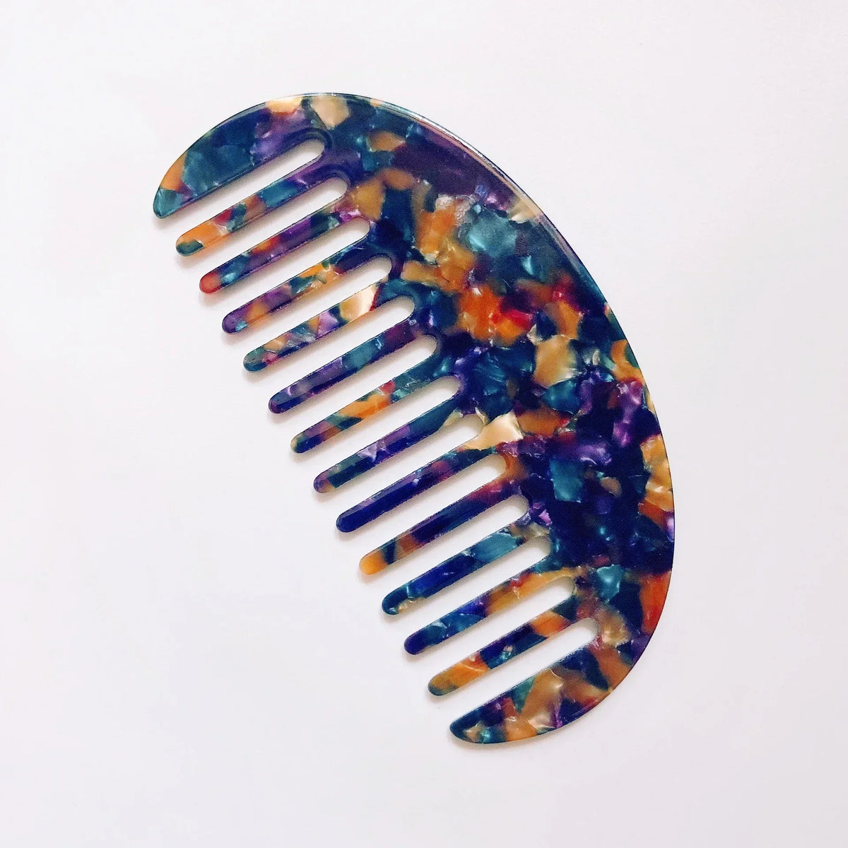 Wide Teeth Acetate Hair Combs Anti-static Massage Hair Brush Hairdressing Colorful Hairdress Salon Styling Traveling Accessories