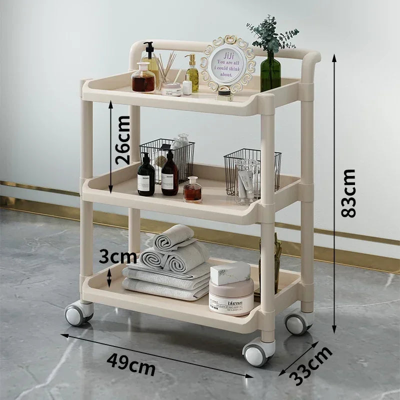 Organizers Trolleys Cart Salon Folding Serving Hair Extension Beauty Decor Furniture Professional Organizer Wheels Plastic