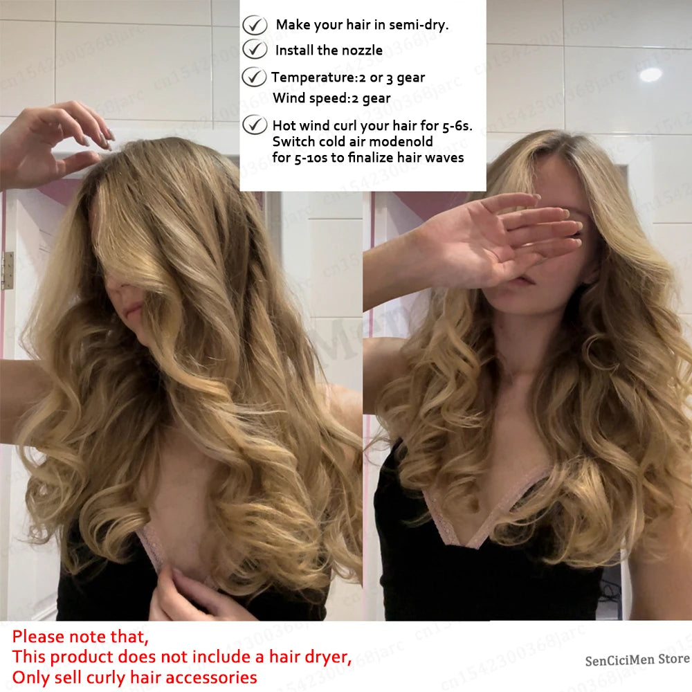 Upgraded Adapter Hair Dryer Curling Automatic Curling Nozzle SenCiCiMen X13 Super Hair Dryer Accessories Cylinder Comb Nozzles