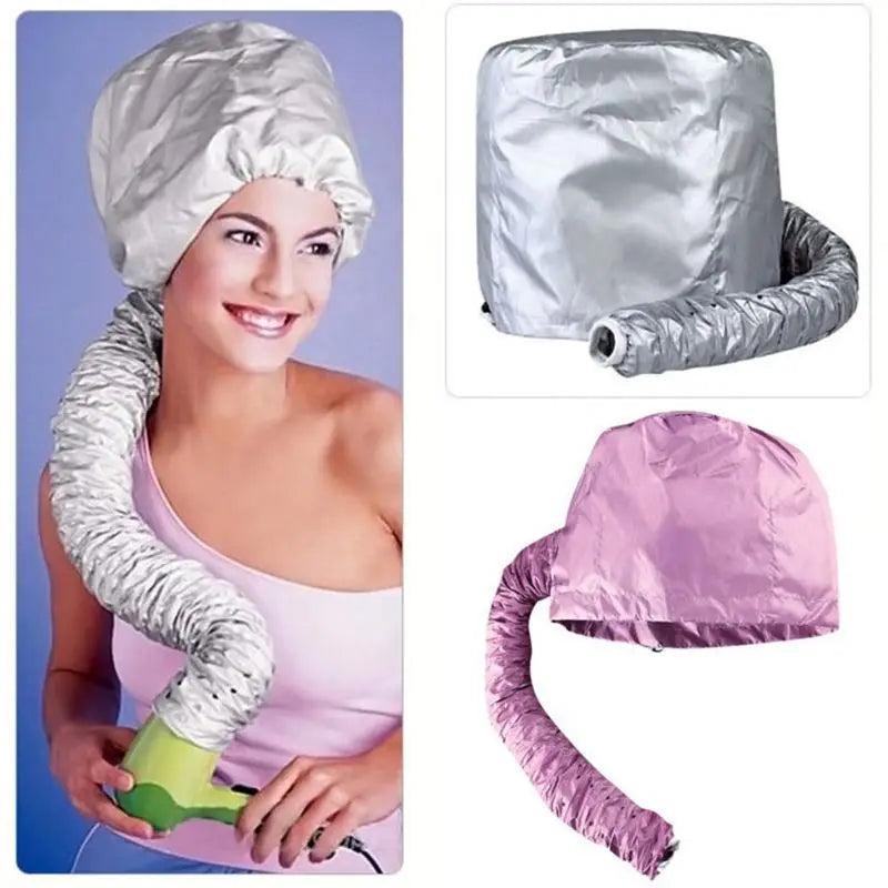 1PC Portable Soft Hair Drying Cap Bonnet Hood Hat Womens Blow Dryer Hairdressing Salon Supply Adjustable Accessory