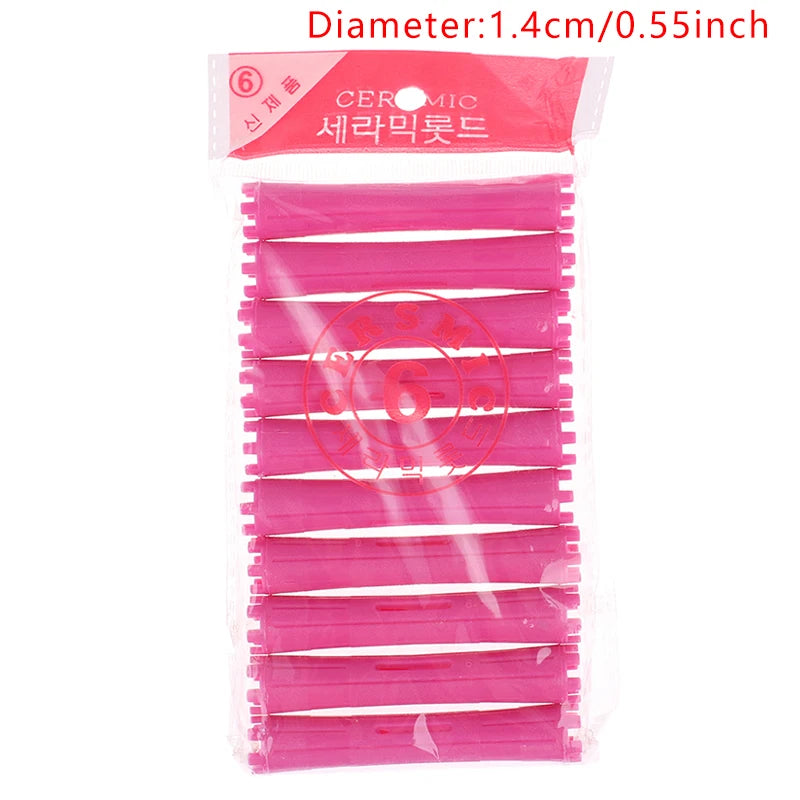 1Set 11 Sizes Hair Perm Rods Kit Cold Permanent Bar Plastic Curlers Home Use Hair Rollers Hairdressing DIY Tools Hair Style Tool