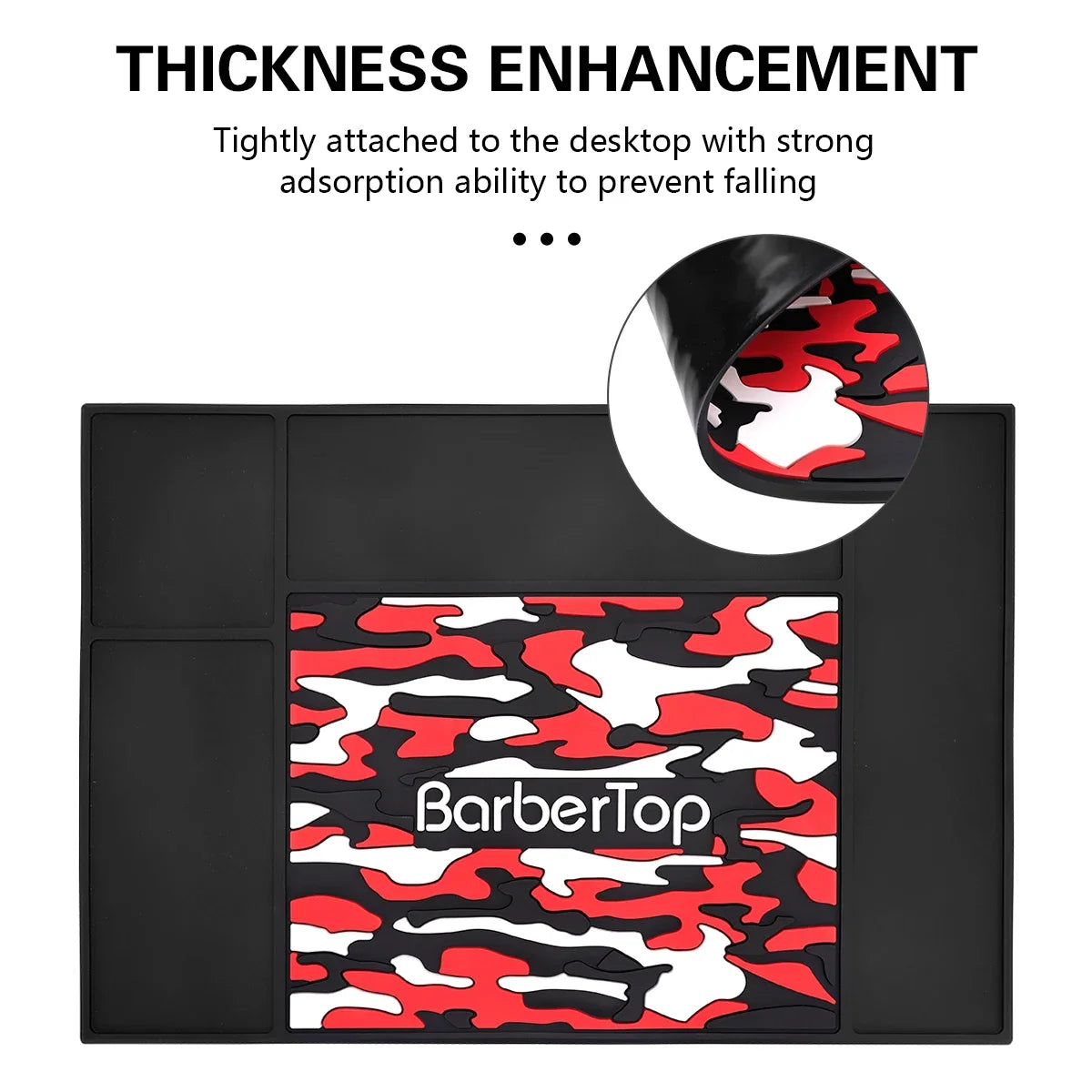 Barbertop Anti-skid Pad Salon Non-slip Scissores Mat Silicone Heat Barber Station Tools Barbershop Accessories