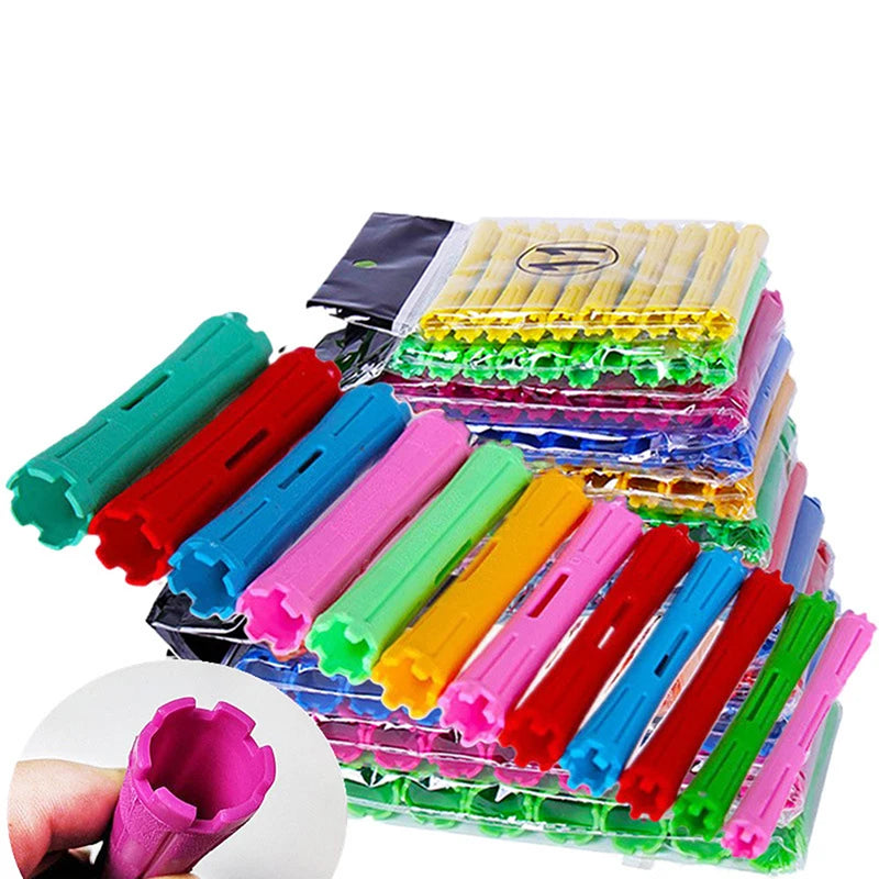1Set 11 Sizes Hair Perm Rods Kit Cold Permanent Bar Plastic Curlers Home Use Hair Rollers Hairdressing DIY Tools Hair Style Tool