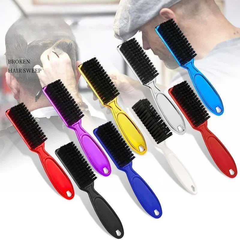 2PCS Professional Salon Hairdressing Hair Brush Soft Hair Cleaning Brush Barber Neck Duster Remover Mens Beard Hair Styling Tool