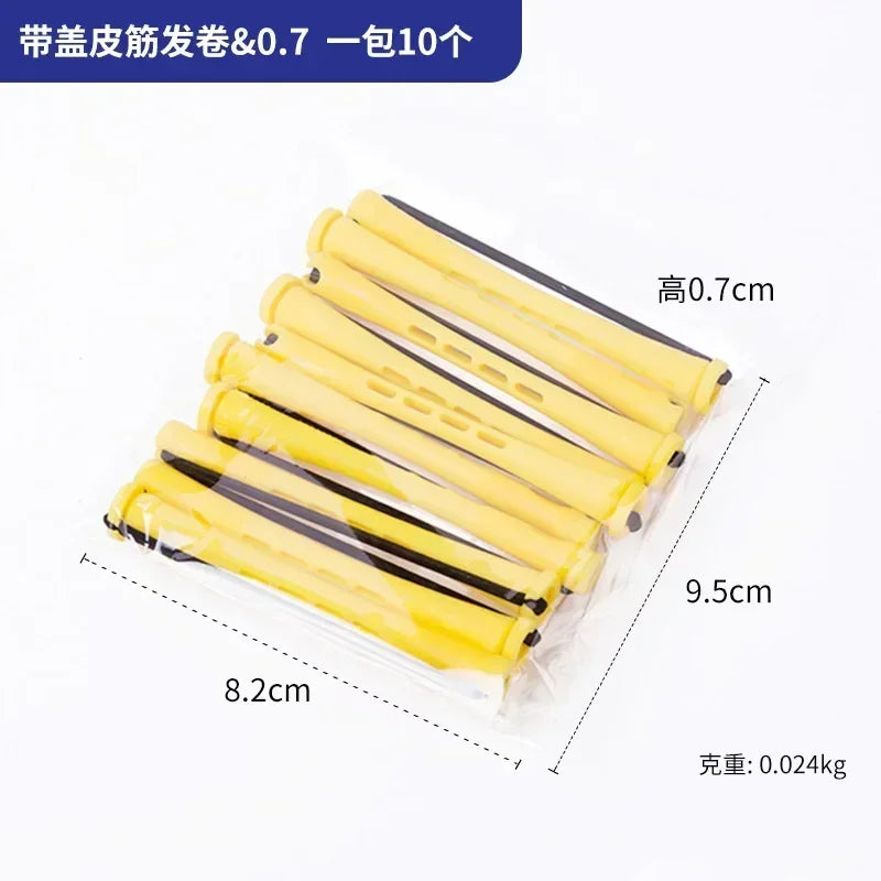 10pcs Hair Curlers Perm Rods Sets Short Cold Wave Rods Hair Curler Heatless Perming Rods Hair Curling Rollers Curling Hair Tools