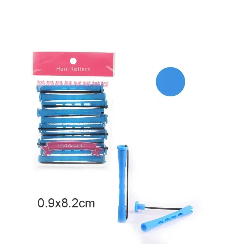 10pcs Hair Curlers Perm Rods Sets Short Cold Wave Rods Hair Curler No Heat Perming Rods Hair Curling Rollers Curling Hairs Tools
