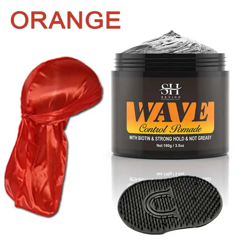 Edge Control Hair Gel Wavy Frizz Control Gelatin For Curly Hair Anti-Hair Loss Pomade Hair Styling Nourishing Wax For Hair Man