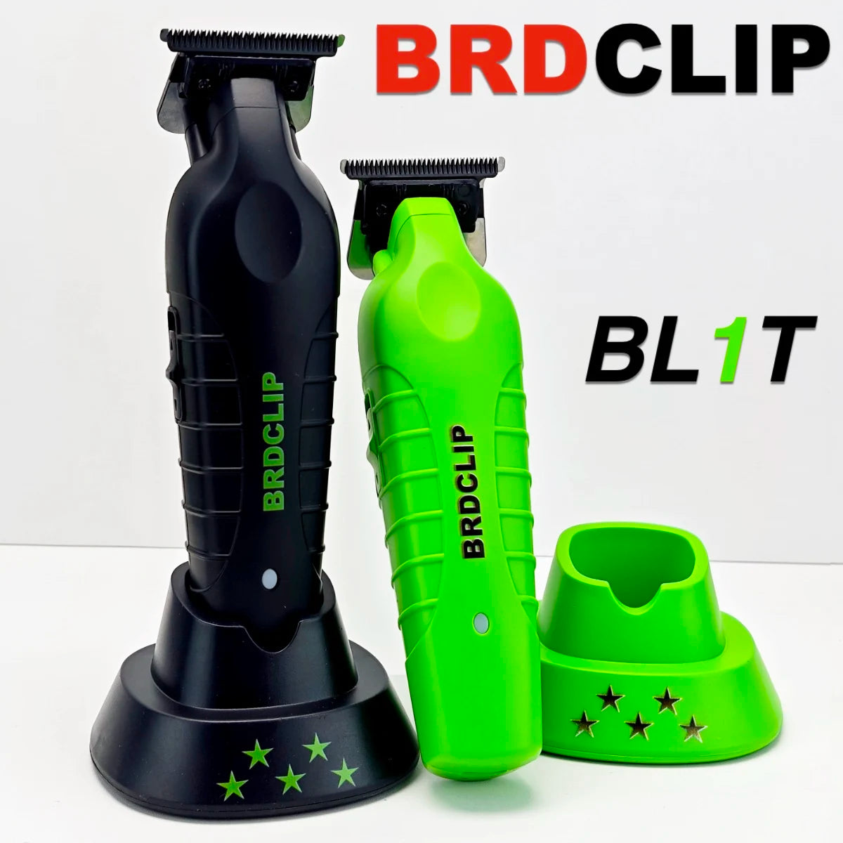 BRDCLIP BL1T Professional Carving Gradient Hair Trimmer Barber Finish Electric Clipper with Charger Stand Hair Cutting Machine