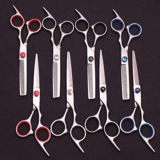 6'' Professional Hair Scissors Thinning Cutting Shears Hairdressing Comb Razor Set Salon Barber & Home Japan Steel