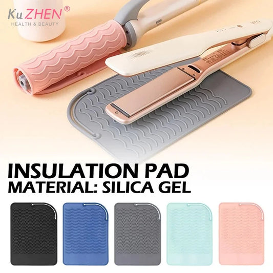 1pcs Insulation Pad Multifunctional Heat Resistant Pad Insulation Mat For Hair Straightener Heat Curling Stick Curler Flat Irons