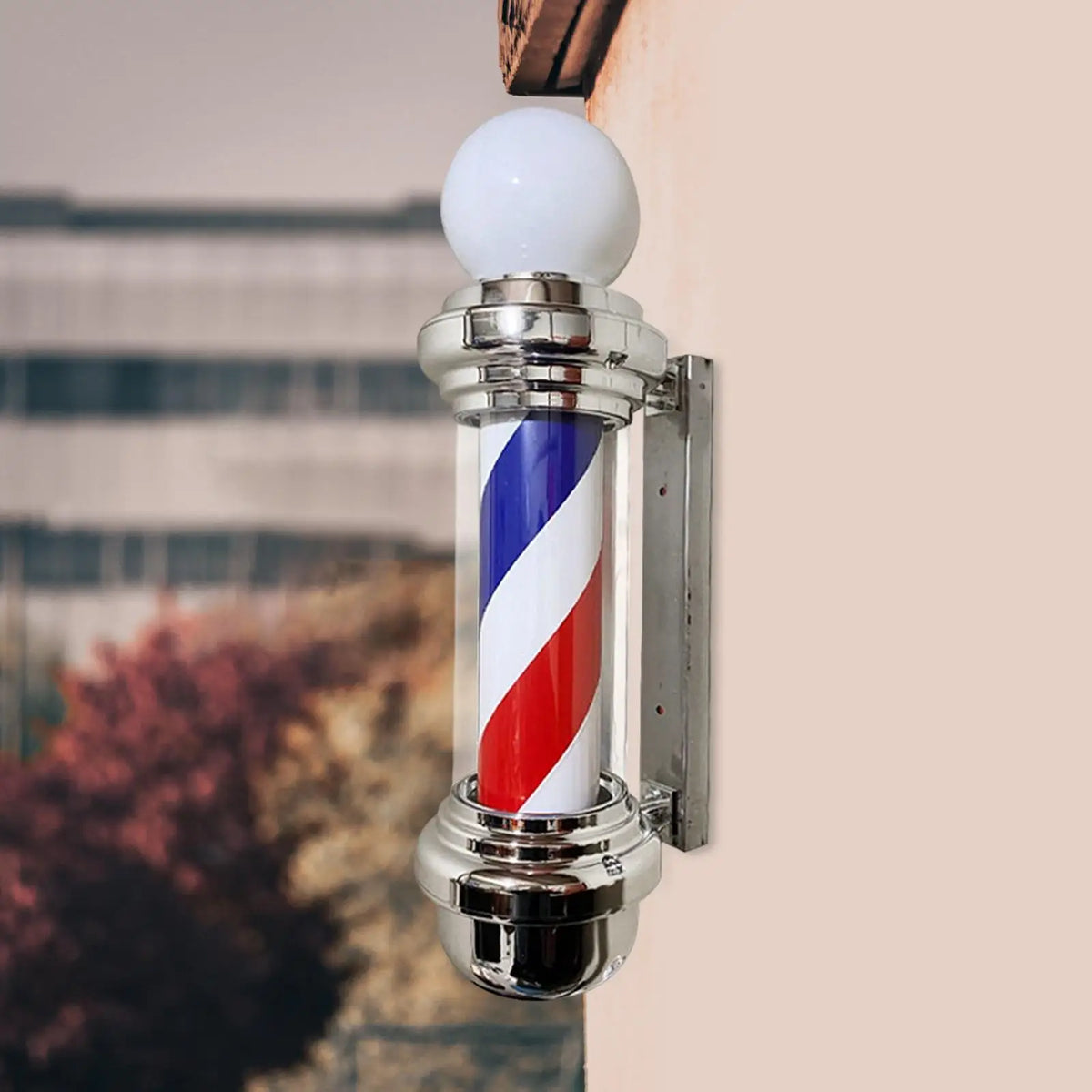 Barber Pole LED Light Rotating Hair Salon Sign Light Stripes Wall Mount Waterproof for Outdoor Party Hairdressing Indoor