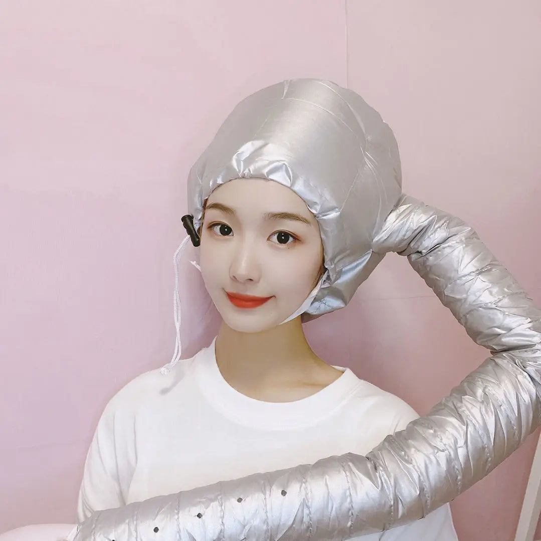 Portable Soft Hair Drying Cap for Women, Bonnet Hood Hat, Blow Dryer, Hairdressing Salon Supply, Adjustable Accessory