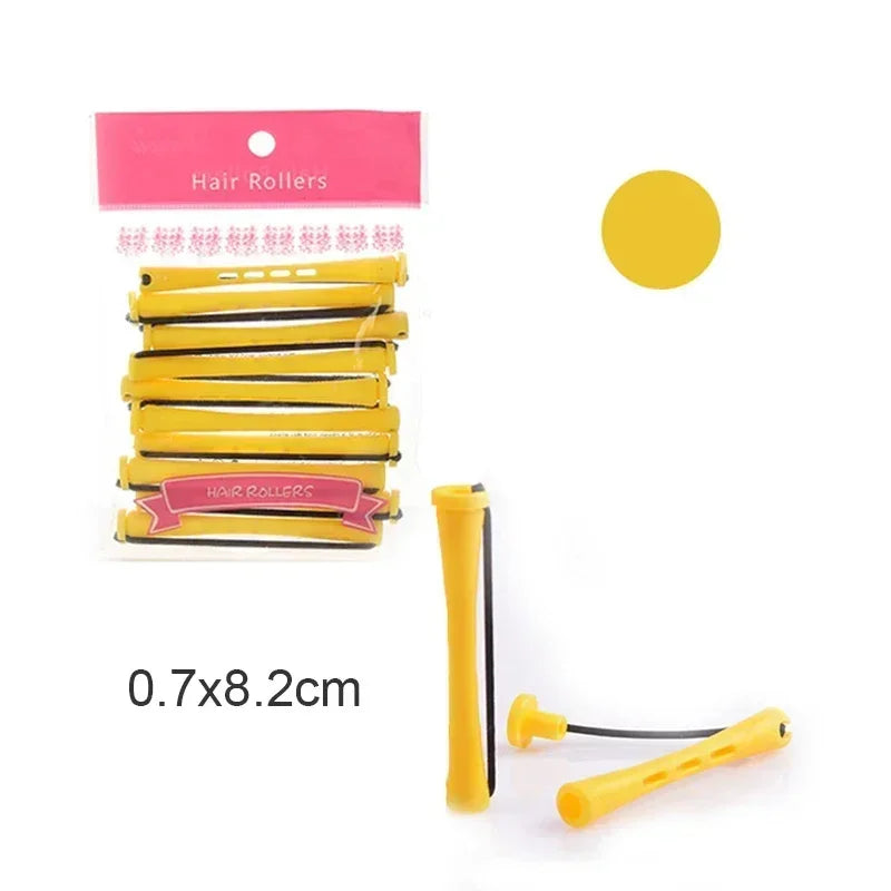 10pcs Hair Curlers Perm Rods Sets Short Cold Wave Rods Hair Curler No Heat Perming Rods Hair Curling Rollers Curling Hairs Tools