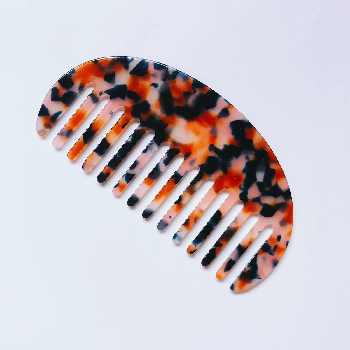Wide Teeth Acetate Hair Combs Anti-static Massage Hair Brush Hairdressing Colorful Hairdress Salon Styling Traveling Accessories