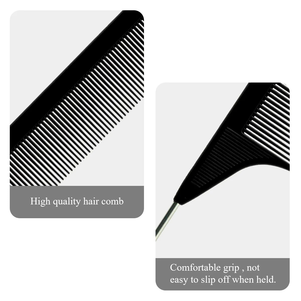 1Pcs Black Pointed Tail Salon Hairdressing Hair Styling Anti-static Comb Heat-resistant Salon Supplies Professional Hairdressing