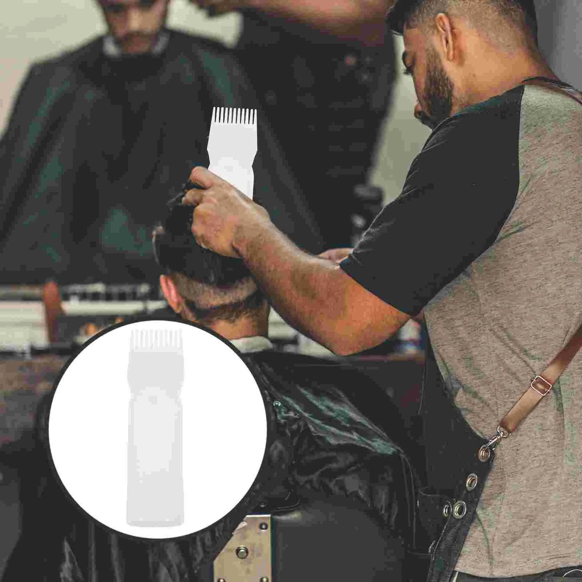 3 Pcs Hair Products Shampoo Bottle Squeeze Bottles Barber Tool for Color Treated Plastic