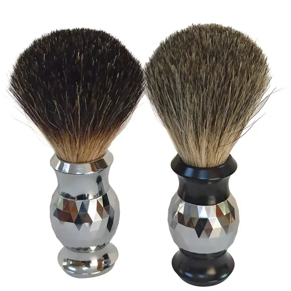 Classic Men Stainless Steel  Shaving Set Brush Barber Shave Beard Kit for Men Gift