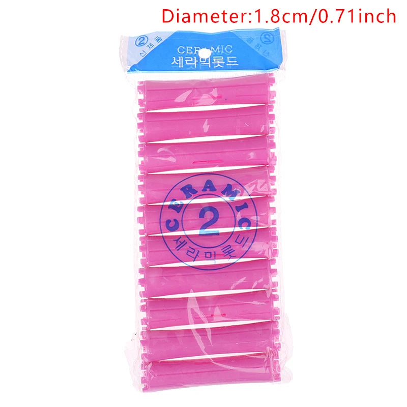 1Set 11 Sizes Hair Perm Rods Kit Cold Permanent Bar Plastic Curlers Home Use Hair Rollers Hairdressing DIY Tools Hair Style Tool