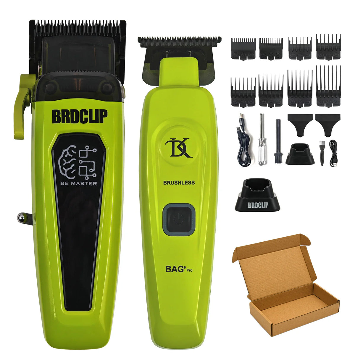 New Professional BRDCLIP BRD106 078 Hair Clipper 7500RPM 7200RPM Hair Salon Trimmer DLC Blade with Charging Base Barber for Men