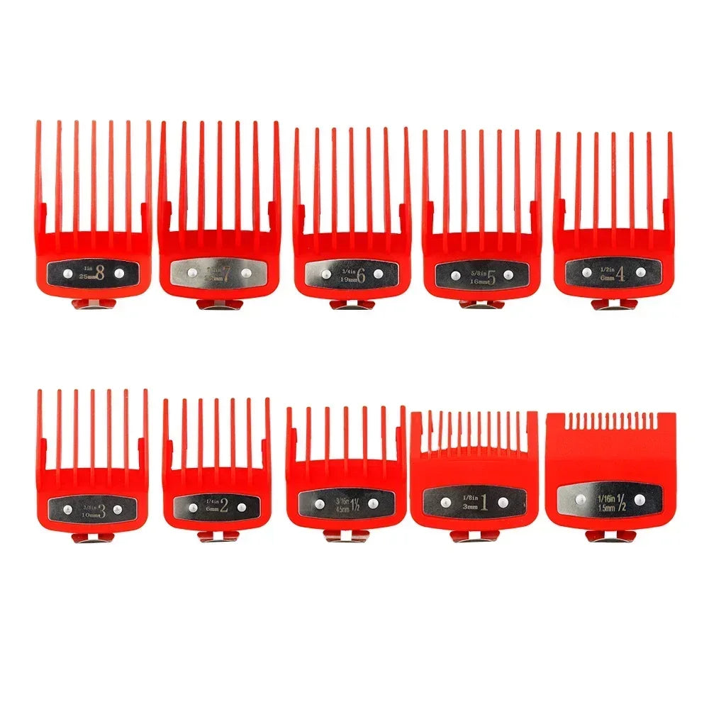 8/10PC Professional Universal Hair Clipper Limit Guide Comb For Wahl Trimmer Cutting Guide Comb Haircut Tools Barber Accessories