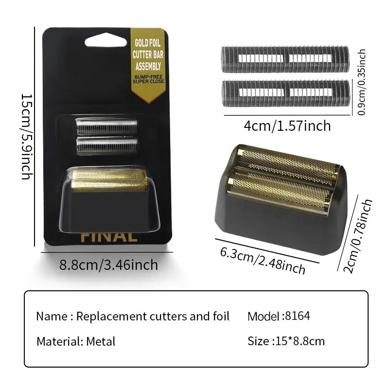 Professional Electric Shaver Cutter Head Replacement Foil And Blade For Wahl 8164 5 Star Service Hair Clipper Barber Accessories