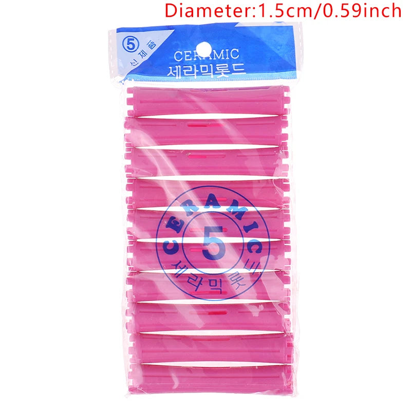 1Set 11 Sizes Hair Perm Rods Kit Cold Permanent Bar Plastic Curlers Home Use Hair Rollers Hairdressing DIY Tools Hair Style Tool